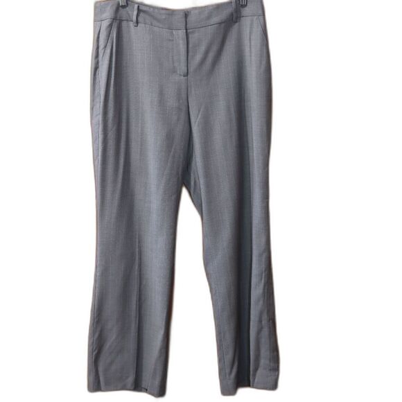 Talbots Gray Pine Stripe Women's Trousers 12 Petite - Picture 1 of 12